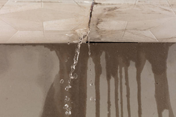 Professional Burst Pipe Cleanup technician working in Salter Path, NC
